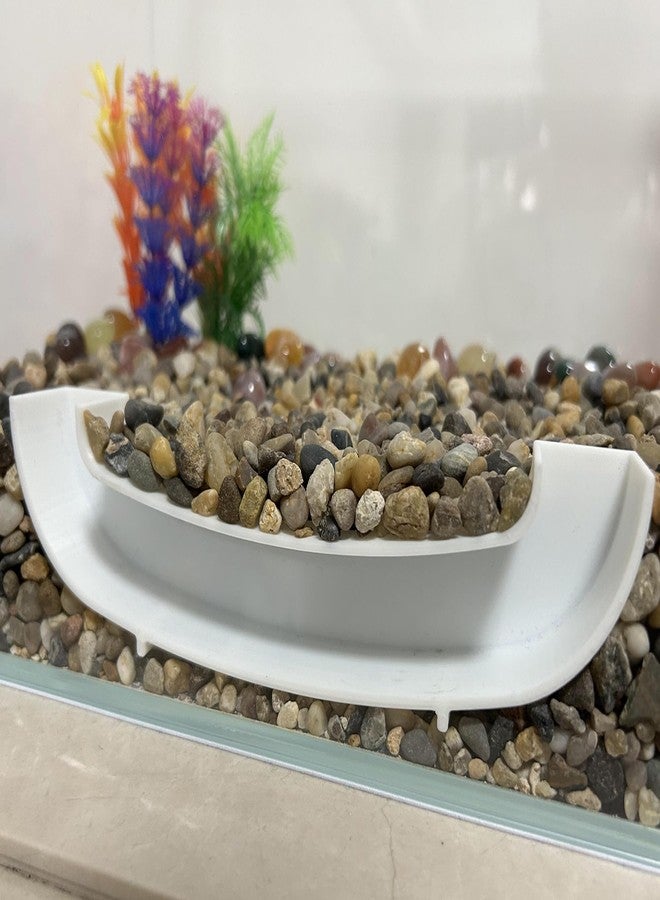 HIERYAN Aquarium Tunnel Shelter Tube, Fish Shrimp Cave Hideout for Aquariums, Acrylic Fish Viewing Tunnel, Shrimp Habitat Tube -White 7.8" X 1.8" X 1" - Image 3